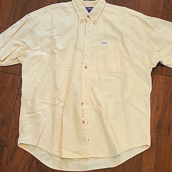 Chaps Other - Chaps linen cotton blend short sleeve shirt size XL